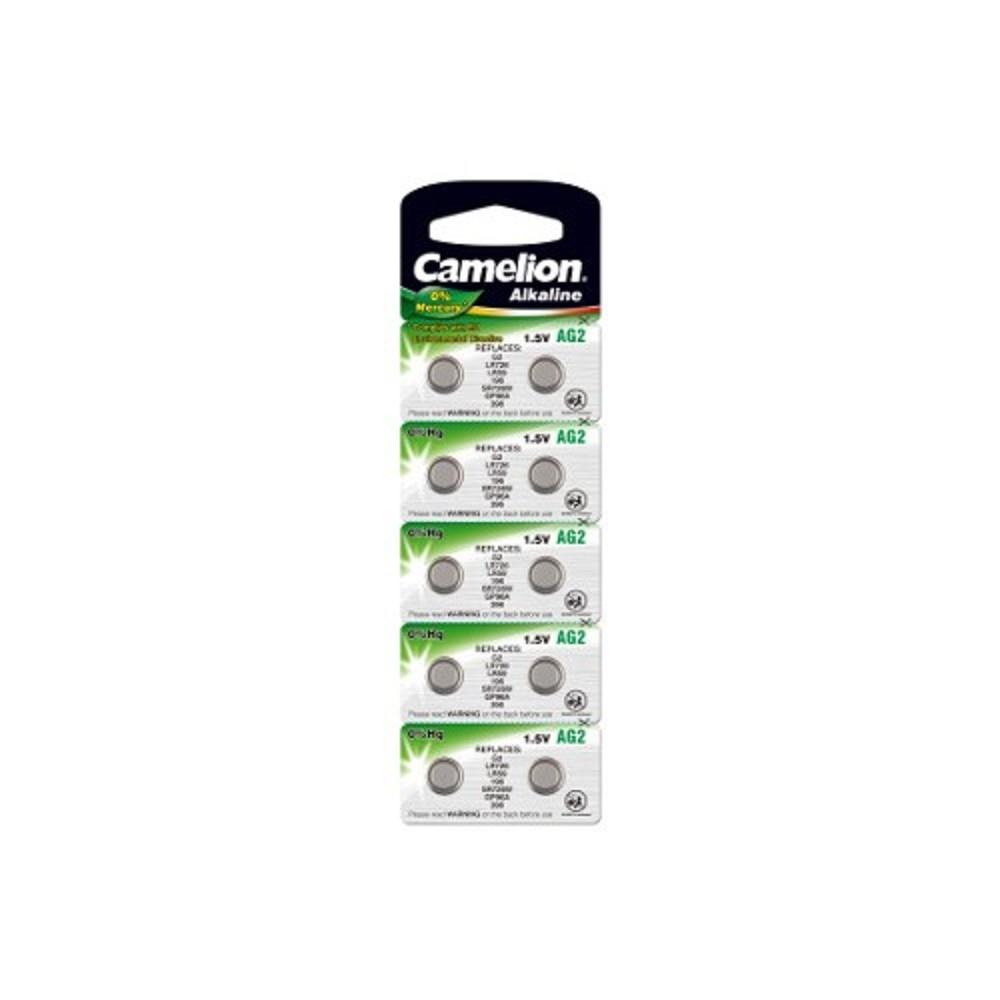 Camelion G 2  BL-10 Mercury Free (AG2-BP10(0%Hg), 396A/LR726/196 батарейка для часов)  (10 шт. в уп-ке), 12810