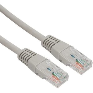 Rexant (18-8005) Шнур коммутационный, патч-корд U/UTP RJ45-RJ45, CAT 5e, LSZH серый, 2м