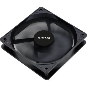Вентилятор Digma DFAN-120-9 120мм черный 3-pin 4-pin (Molex)Ret
