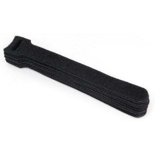 Cablexpert Хомуты-липучки на основе ленты Velcro® VT-200x11BK  200 x 11 мм, черные (12 шт.)