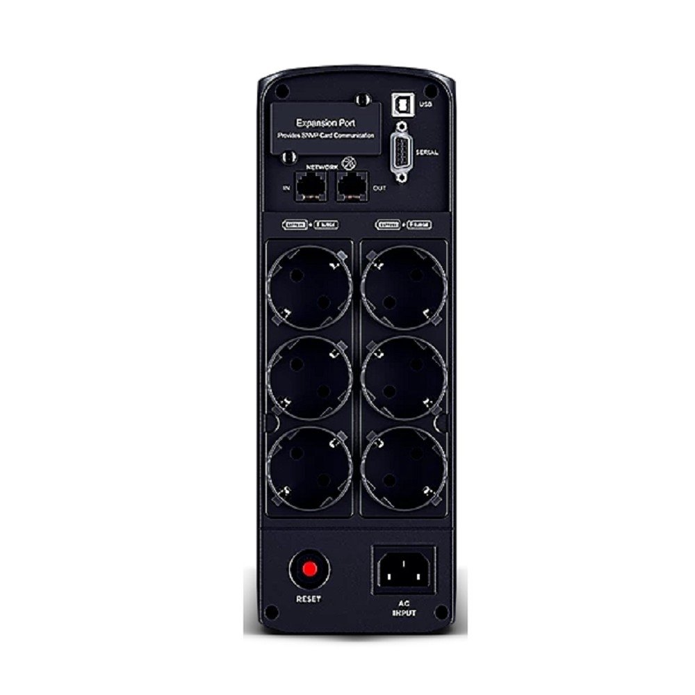 ИБП CyberPower CP1350EPFCLCD {Line-Interactive, Tower, 1350VA/810W USB/RS-232/RJ11/45/USB/SNMPslot  charger A/С (6 EURO), 12В/7 Ач х 2}