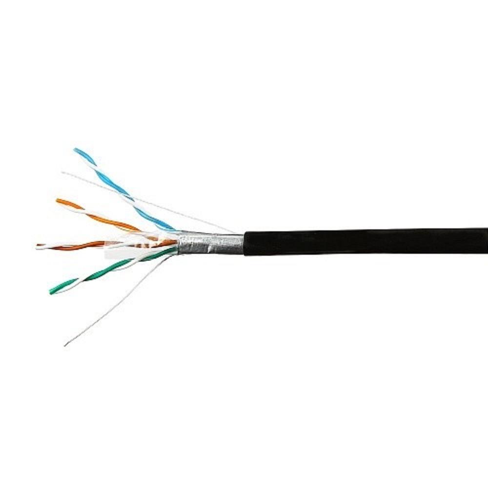 SkyNet Кабель FTP outdoor 4x2x0,46, медный, FLUKE TEST, кат.5e, однож., 100 м, box, черный [CSL-FTP-4-CU-OUT/100]