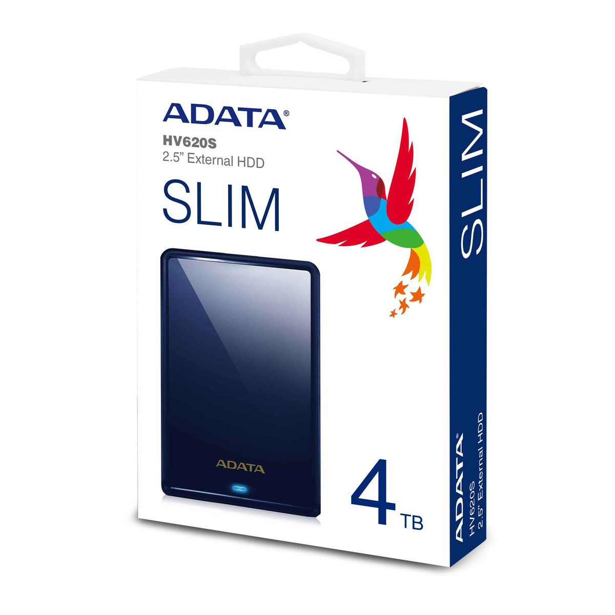 Жесткий диск внешний/ Portable HDD 1TB ADATA HV620S (Blue), USB 3.2 Gen1, 115x78x11.5mm, 152g /3 года/, AHV620S-1TU31-CBL