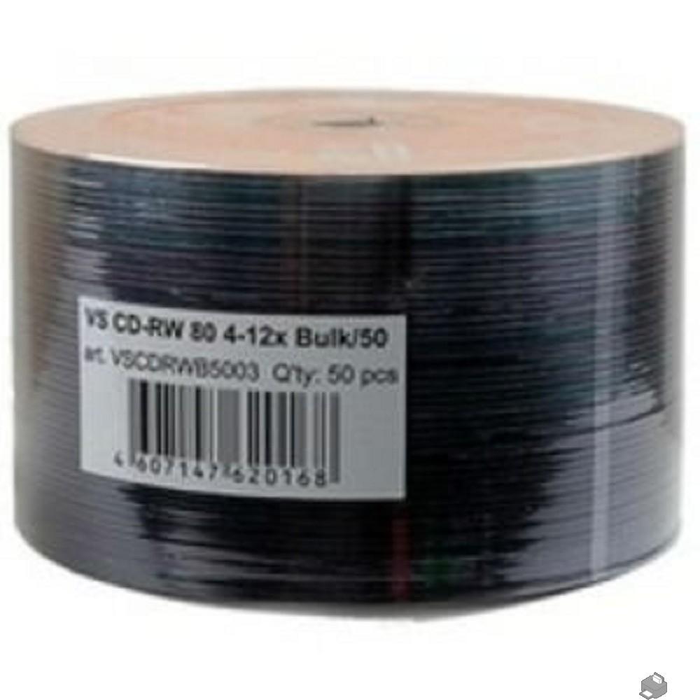 Диски VS CD-RW 80 4-12x Bulk/50 (620168)       , VSCDRWB5003