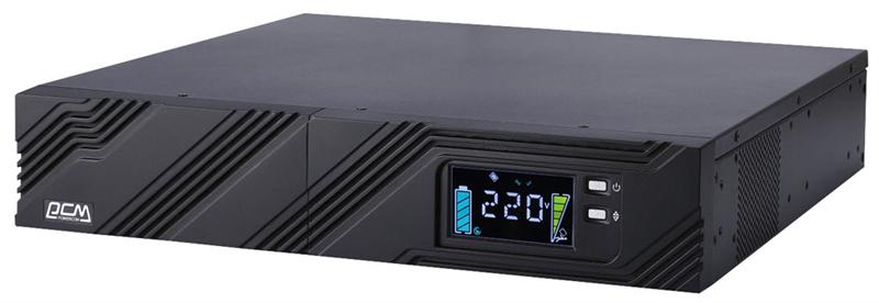 Источник бесперебойного питания Powercom SMART KING PRO+, Line-Interactive, 1500VA/1200W, Rack/Tower, 8*IEC320-C13, Serial+USB, SmartSlot (1152575), SPR-1500 LCD