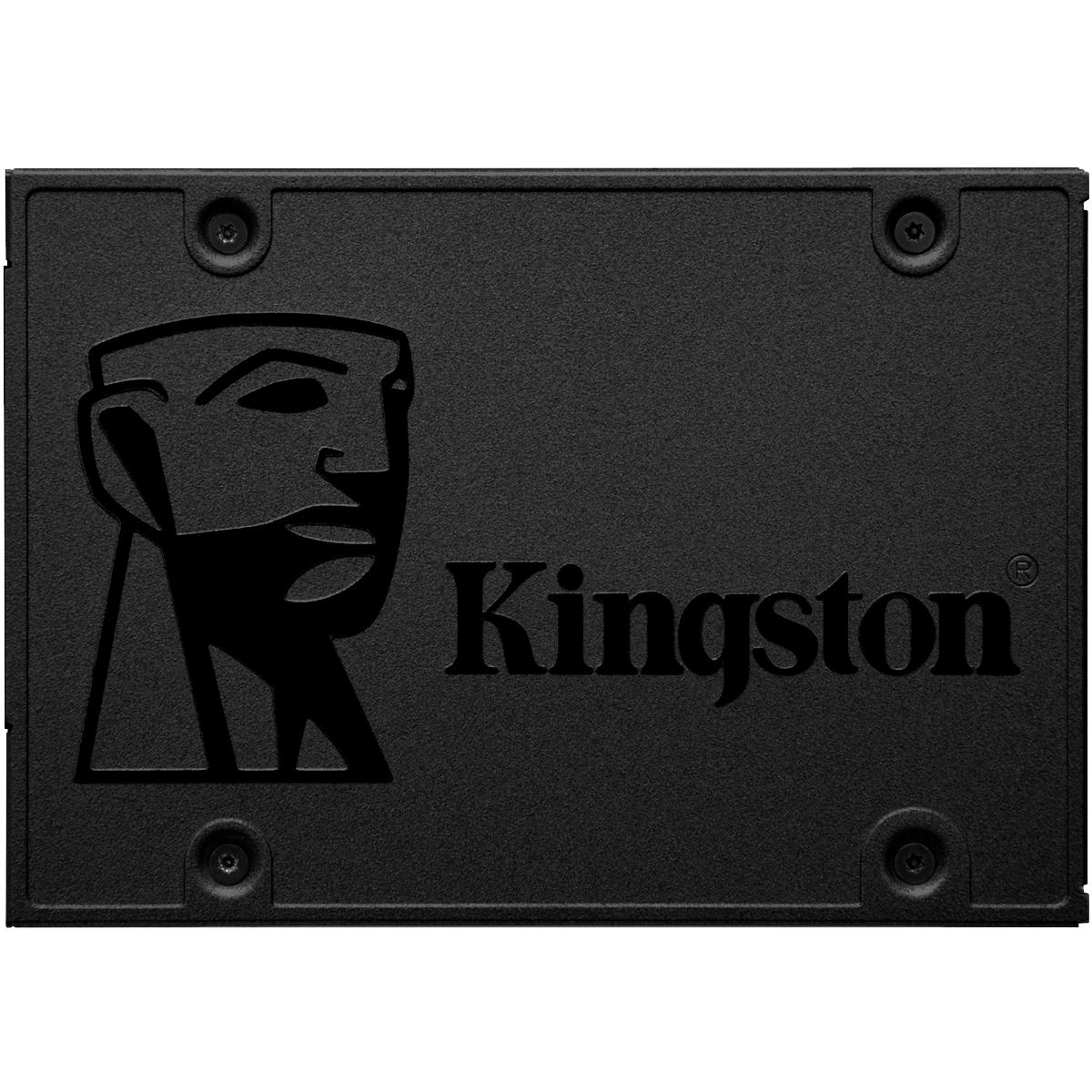Твердотельный накопитель/ Kingston SSD A400, 960GB, 2.5" 7mm, SATA3, 3D TLC, R/W 500/450MB/s, TBW 300, DWPD 0.3 (36 мес), SA400S37/960G
