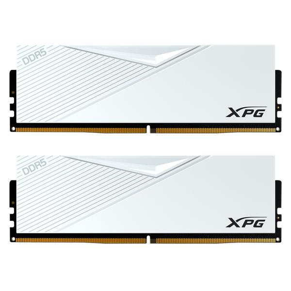 Оперативная память ADATA LANCER DDR5 DIMM 32GB 6400MHz 2*16GB 32-39-39 1.4V WHITE DUAL COLOR BOX, AX5U6400C3216G-DCLAWH
