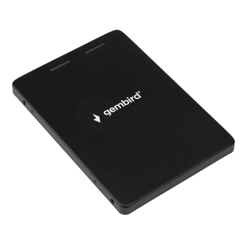 Gembird Адаптер для SSD M.2 SATA в корпус 2,5", алюминиевый корпус, черный, блистер (MF-SATA-M2)