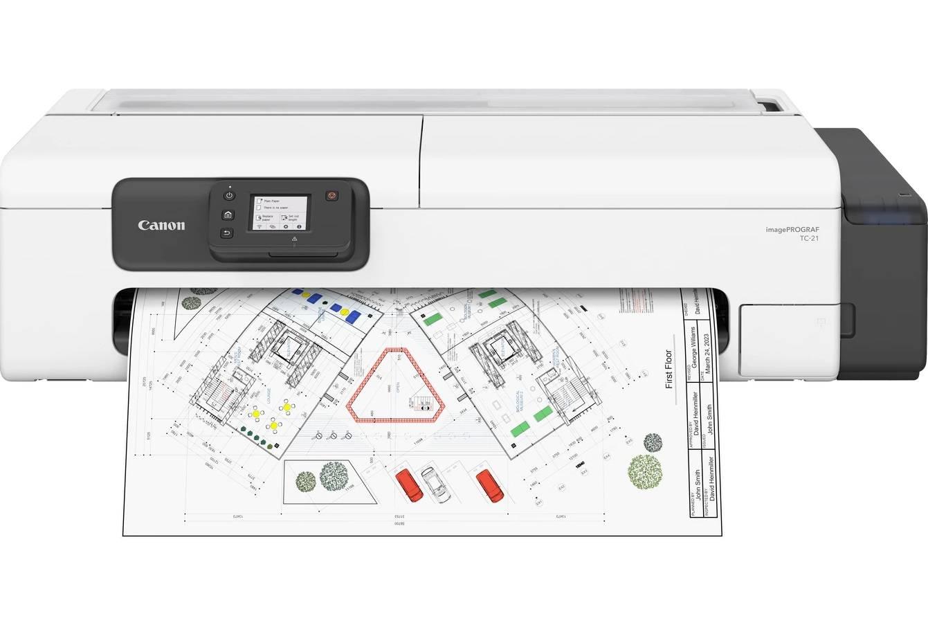 Плоттер струйный Canon imagePROGRAF TC-21 (24", A1, 4 цвета, WiFi, без стенда, СНПЧ ) замена 5815C003, 7055C003AA