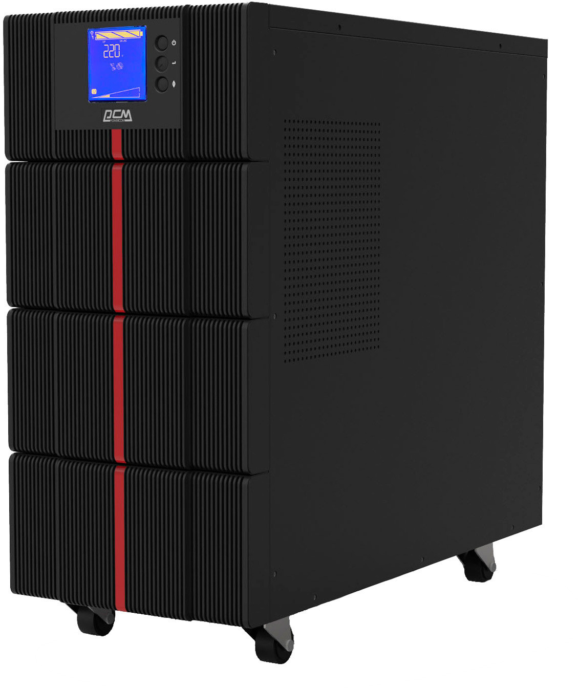 ИБП Powercom MAC-10K, двойного преобразования, 10KВА, 10KВт, LCD, Tower, 8 розеток IEC320 C13 с резервным питанием, 2 розетки C19, клеммная колодка, USB, RS-232, слот под SNMP карту, EPO, защита RJ45, ШхГхВ 257х590х570мм., вес 88.4кг./ UPS Powercom MAC-10K, double conversion, 10KVA, 10KW, LCD, Tower, 8 IEC320 C13 sockets with backup power, 2 C19 sockets, terminal block, USB, RS-232, SNMP card slot, EPO, RJ45 protection, WxDxH 257x590x570mm., weight 88.4kg.