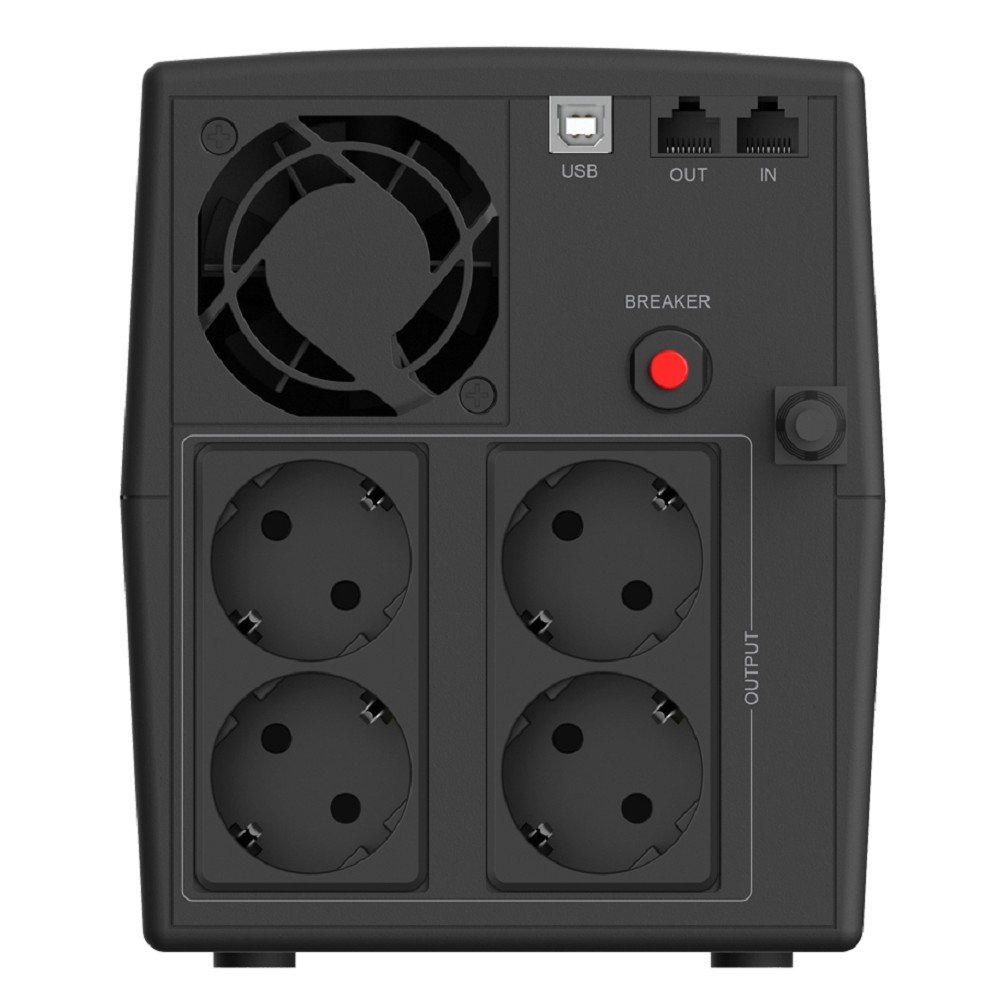 ИБП CBR QUANTUM QTM-1200 [Line Interactive 1200 VA / 720 W, 4 x EURO, HID-USB, RJ45] (QTM-1200T-4F-LCUC)