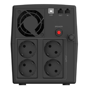 ИБП CBR QUANTUM QTM-1200 [Line Interactive 1200 VA / 720 W, 4 x EURO, HID-USB, RJ45] (QTM-1200T-4F-LCUC)