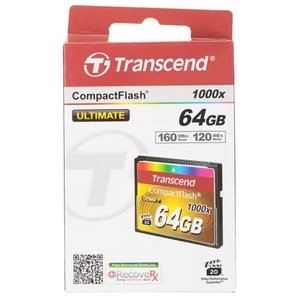 Compact Flash 64Gb Transcend, High Speed (TS64GCF1000) 1000-x