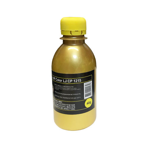 Тонер для HP Color LJ CP 1215/1515/1518/1525/СМ1312/CM1415/CP1025/ 2025 (фл,40,желтый,Chemical MKI) Gold ATM