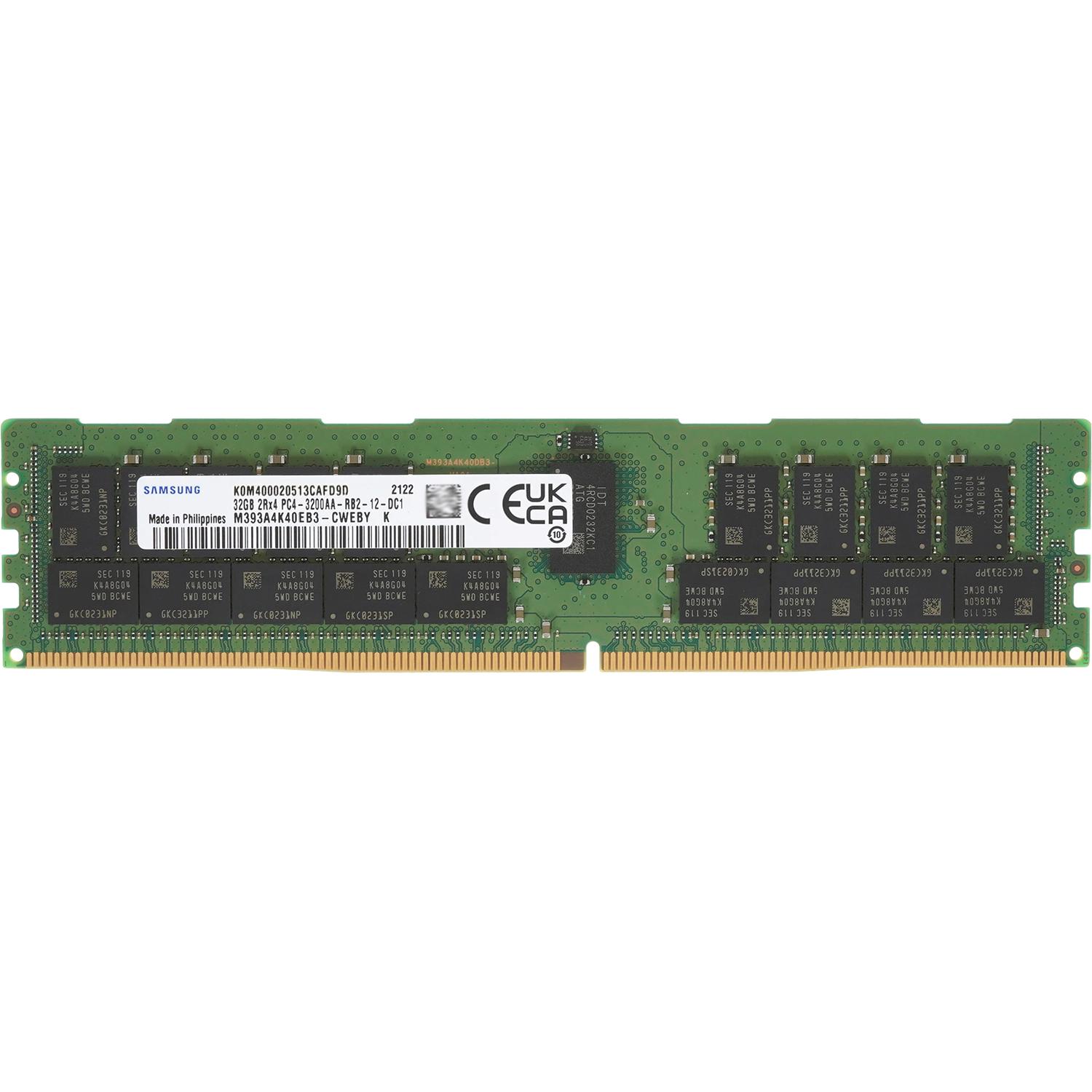 Память оперативная/ Samsung DDR4 32GB  RDIMM 3200 1.2V pulled, M393A4K40EB3-CWEBY