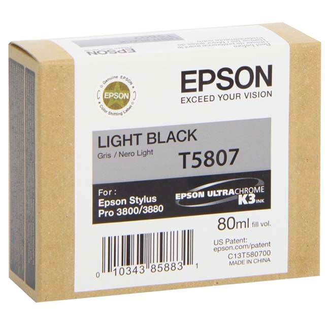 Картридж EPSON T5807 серый для Stylus Pro 3800, C13T580700