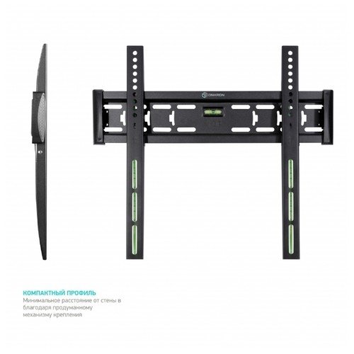 ONKRON FM5 чёрный {32"-55" Максимальная нагрузка: 56,8 кг VESA: 75x75, 100x100, 100x200, 200x100, 200x200, 200x300, 200x400, 300x100, 300x200, 300x300, 300x400, 400x200, 400x300,400x400 мм }, 4603728440194