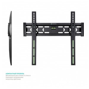 ONKRON FM5 чёрный {32"-55" Максимальная нагрузка: 56,8 кг VESA: 75x75, 100x100, 100x200, 200x100, 200x200, 200x300, 200x400, 300x100, 300x200, 300x300, 300x400, 400x200, 400x300,400x400 мм }, 4603728440194