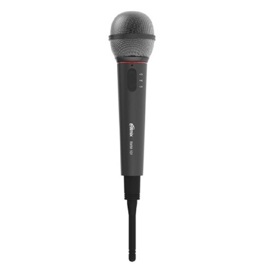 RITMIX RWM-101 black { 85 дБ, максимальная девиация: ± 30 КГц, переключатель вкл./выкл., 3 pin XLR - Jack 6.3 mm, 3 м, питание микрофона: 1,5 В (постоянный ток DC, батарейки АА)}, 15115476