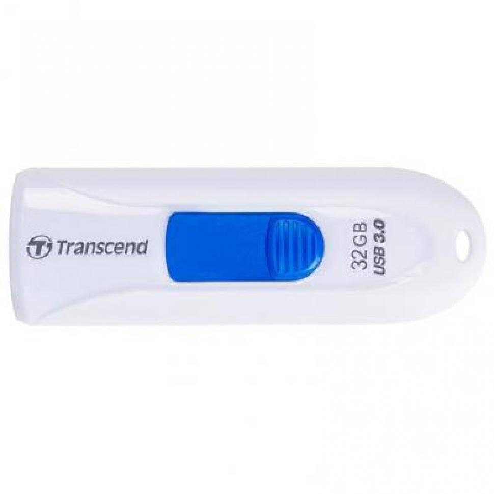 Флеш накопитель 32GB Transcend JetFlash 790, USB 3.1, Белый/Синий, TS32GJF790W