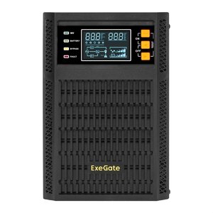 Exegate EX296947RUS ИБП On-line ExeGate PowerExpert TL-1000.LCD.AVR.2SH.USB.RS232.SNMP <1000VA/1000W, On-Line, PF=1, LCD, 2*Schuko, RS232, USB, SNMP-slot, встроенные батареи 12V 7.2Ah - 2шт, Tower, ме