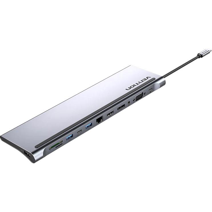 Мультифункциональная док-станция Vention USB Type C 12 в 1, THSHC