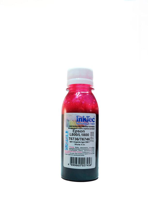 Чернила InkTec (E0017) для Epson L800/L1800 (T6736/ T6746), ML, 0,1 л., E0017-MLM