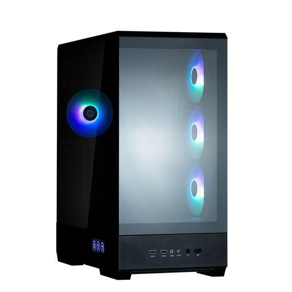 корпус ZALMAN P50 DS, ATX, BLACK, WINDOW, 2x3.5", 3x2.5", 1xUSB TYPE-C, 2xUSB3.0, SIDE 3x120mm ARGB, REAR 1x120mm ARGB, P50 DS BLACK