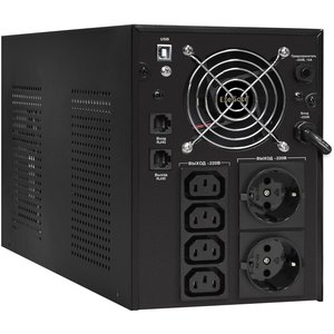 Exegate EX292615RUS ИБП ExeGate SpecialPro UNB-3000.LED.AVR.2SH.4C13.RJ.USB <3000VA/1800W,LED, AVR,2*Schuko+4*C13,RJ45/11,USB, металлический корпус, Black>