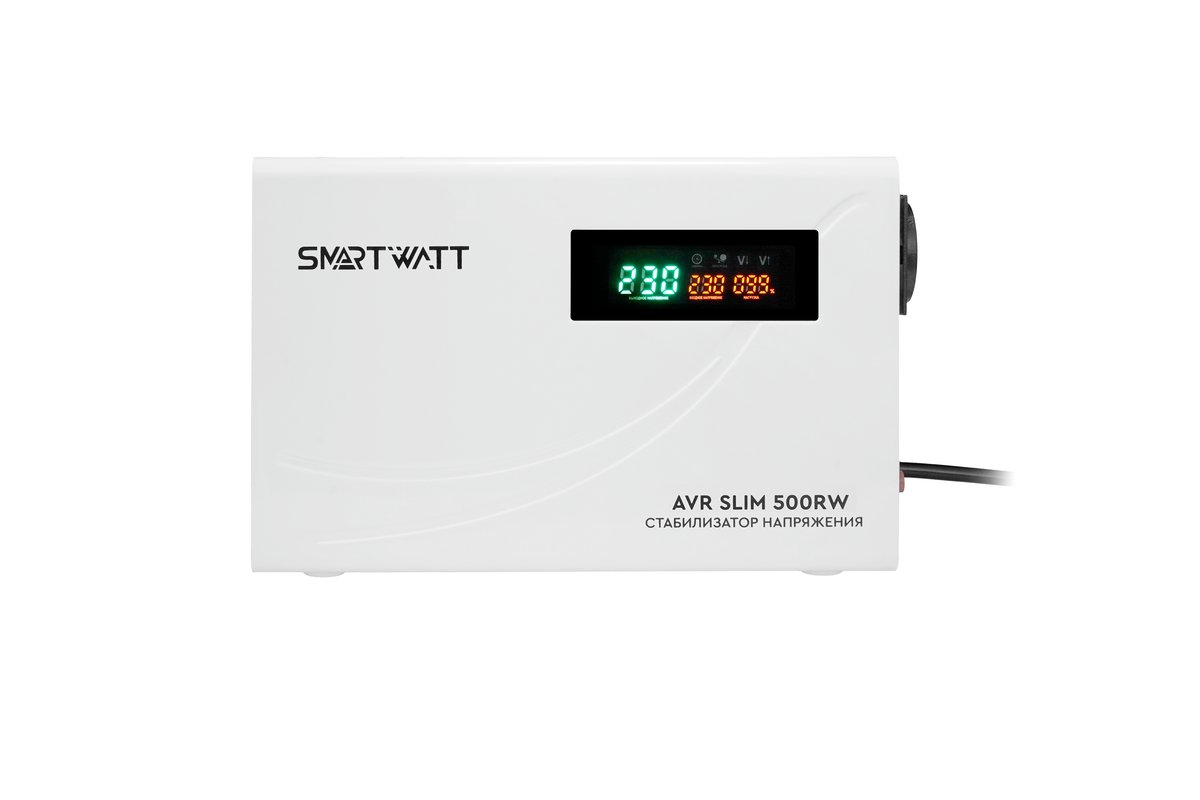 Настенный стабилизатор напряжения SMARTWATT AVR SLIM 500RW, 4512020310002
