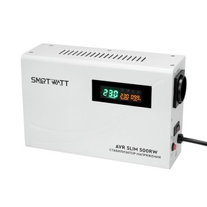 Настенный стабилизатор напряжения SMARTWATT AVR SLIM 500RW, 4512020310002