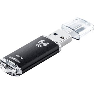 Smartbuy USB Drive 64Gb V-Cut Black SB64GBVC-K3