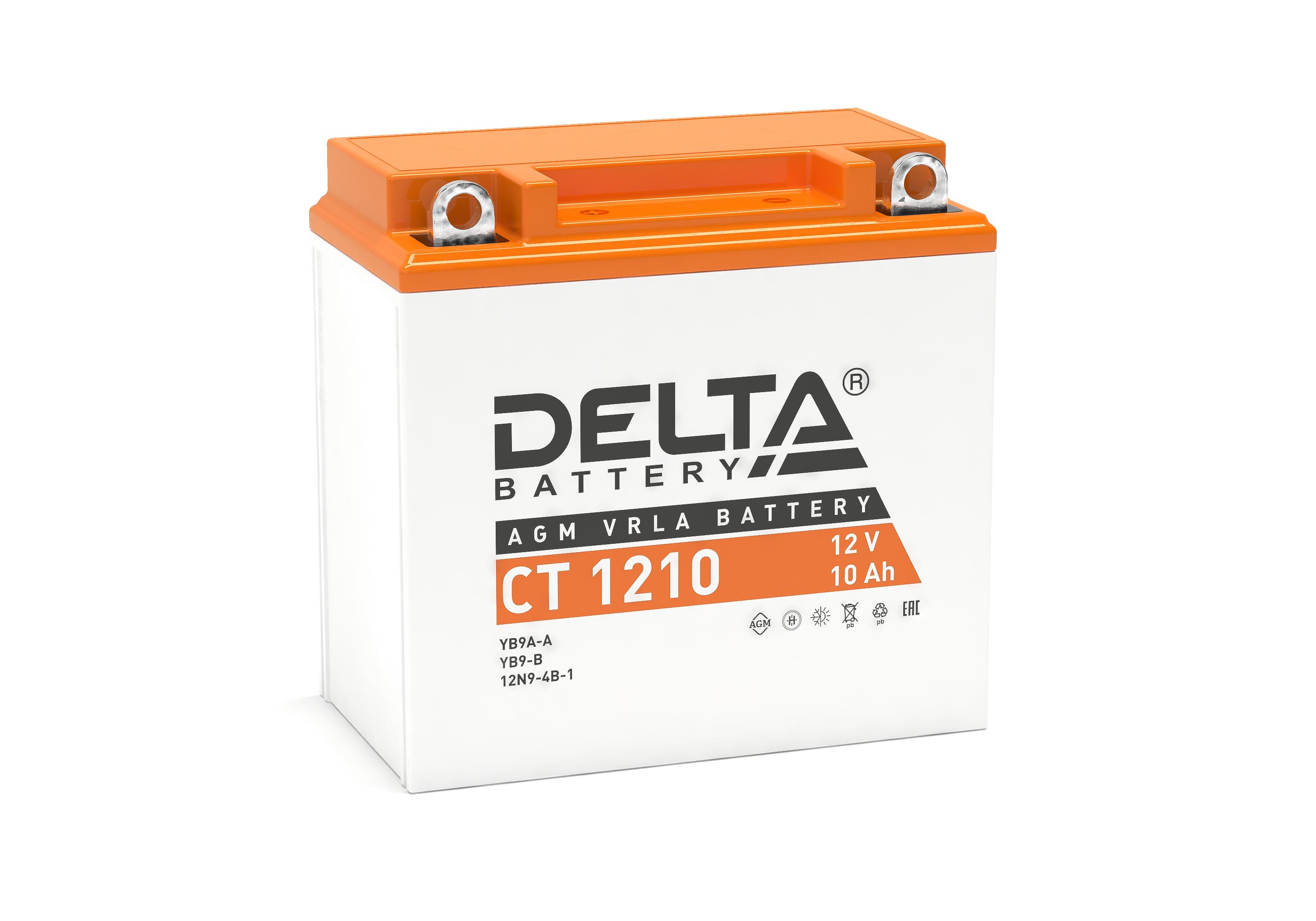 Аккумулятор DELTA BATTERY CT 1210 прямая полярность 10 Ач, 3401010030016