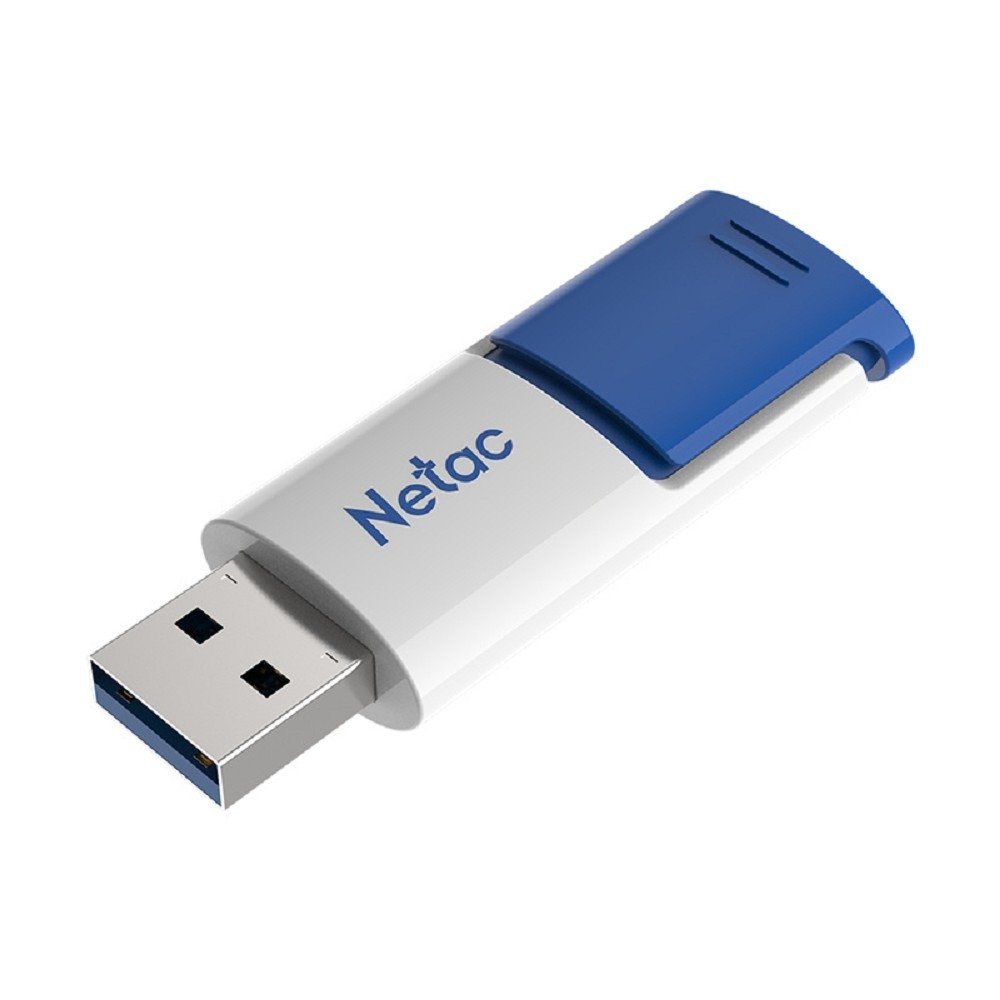 Netac USB Drive 64GB U182 Blue USB3.0 [NT03U182N-064G-32BL], выдвижной