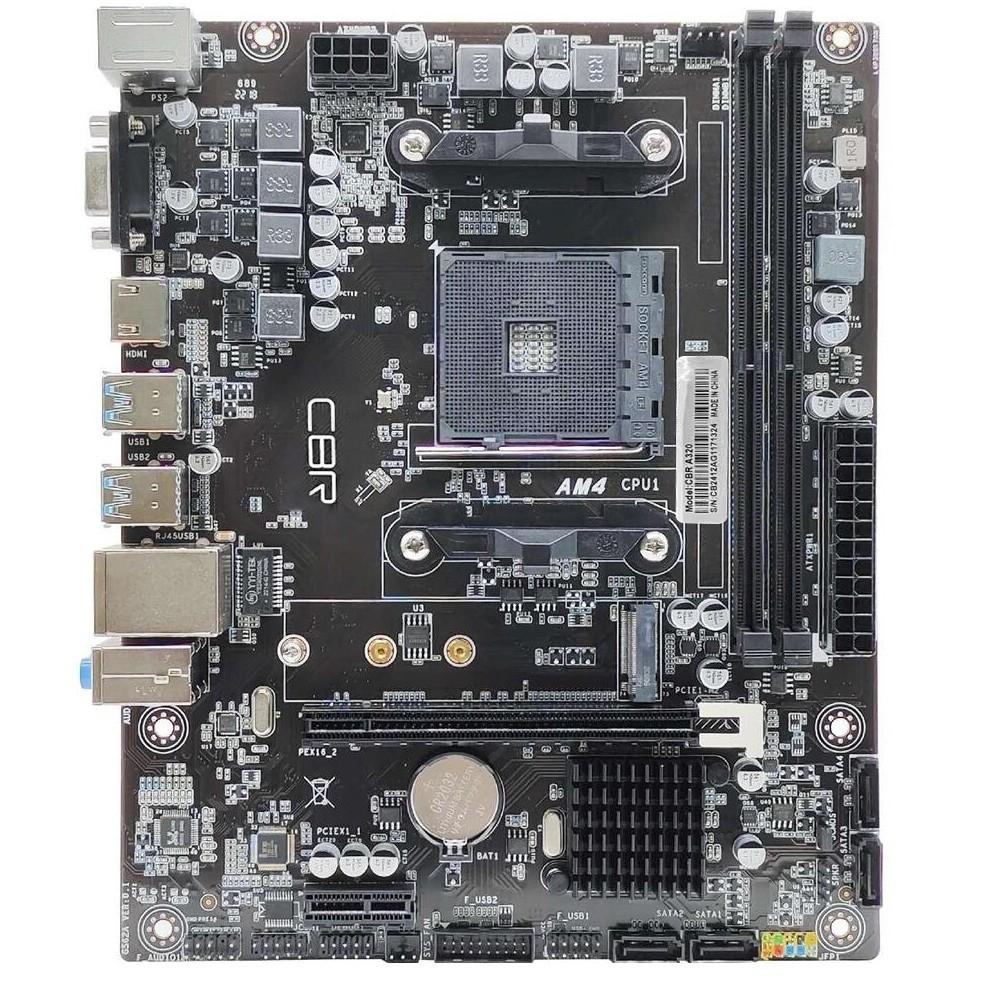 CBR A320 OEM { Chipset A320, Socket AM4, 2*DDR4, mATX, VGA+HDMI, 1*PCIEx16,1*PCIEx1, 1*M.2(NVME), 4*SATA3, 2*USB2.0 + 4*USB3.0, LAN 1Gb} OEM УПАКОВКА, MB-ARA320-OEM
