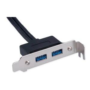 Cablexpert Планка USB 3.0 на заднюю панель низкопрофильная, 2 порта USB (CC-USB3-RECEPTACLE-LP)
