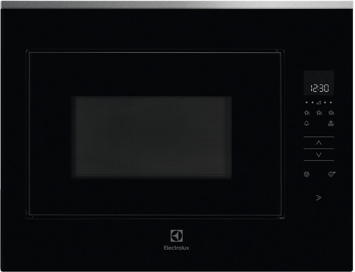 Встраиваемая микроволновая печь ELECTROLUX/ Встраиваемая микроволновая печь, ВхШхГ 45.9х59.4х43.8 см, объем объем 25 л.,  цвет черный/нерж.cталь, KMFE264TEX