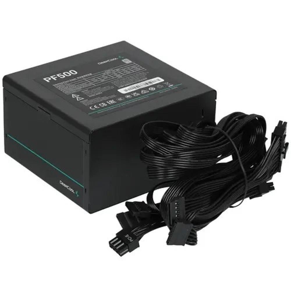 Блок питания Deepcool ATX 500W PF500 80 PLUS  (20+4pin) APFC 120mm fan 6xSATA RTL, R-PF500D-HA0B-EU
