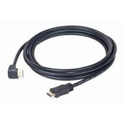 Кабель HDMI Cablexpert CC-HDMI490-10, 19M/19M, v2.0, медь, позол.разъемы, экран, угловой, 3м, черный, пакет