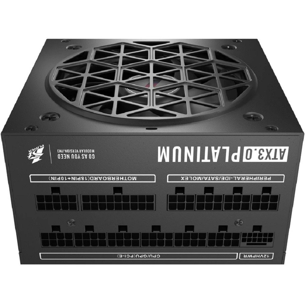 1STPLAYER NGDP Platinum 1000W Black / ATX3.0, APFC, 80 PLUS Platinum, SR + LLC + DC-DC, 120mm fan, full modular / HA-1000BA3-BK