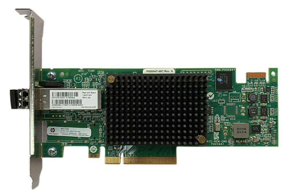 Адаптер HP SN1100E 16Gb FC Host Bus Adapter PCI-E 3.0 (LC Connector), incl. 16 Gbps SFP+, incl. h/h & f/h. brckts, C8R38A