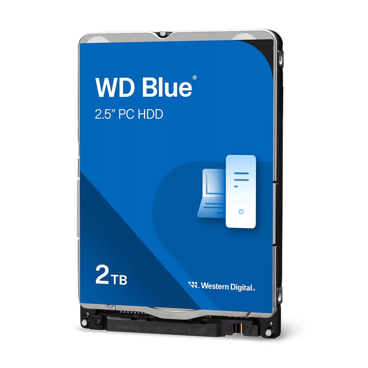 Жесткий диск/ HDD WD SATAIII 2Tb 2.5"" Blue 5400 128Mb 1 year warranty (replacement ST2000LM015, ST2000LM007), WD20SPZX-00UA7T0