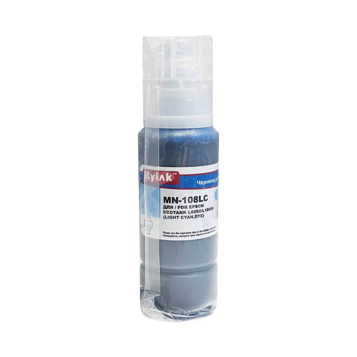 Чернила для EPSON EcoTank (108) L8050/L18050 (100мл, light cyan, Dye) MyInk