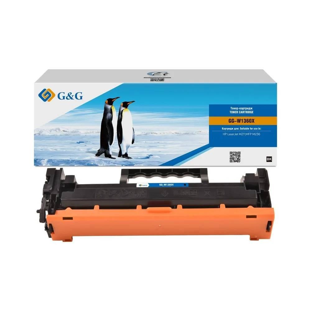 Картридж G&G, аналог HP W1360X/136X 2.6k с чипом, NT-PH1360XC-JJ-UP