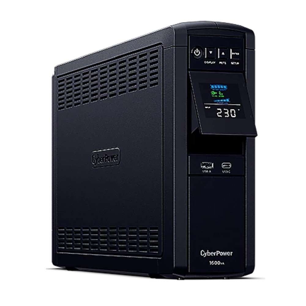 ИБП CyberPower CP1600EPFCLCD {Line-Interactive, Tower, 1600VA/1000W USB/RS-232/RJ11/45/USB/SNMPslot  charger A/С (6 EURO) 12В/9 Ач х 2  NEW}