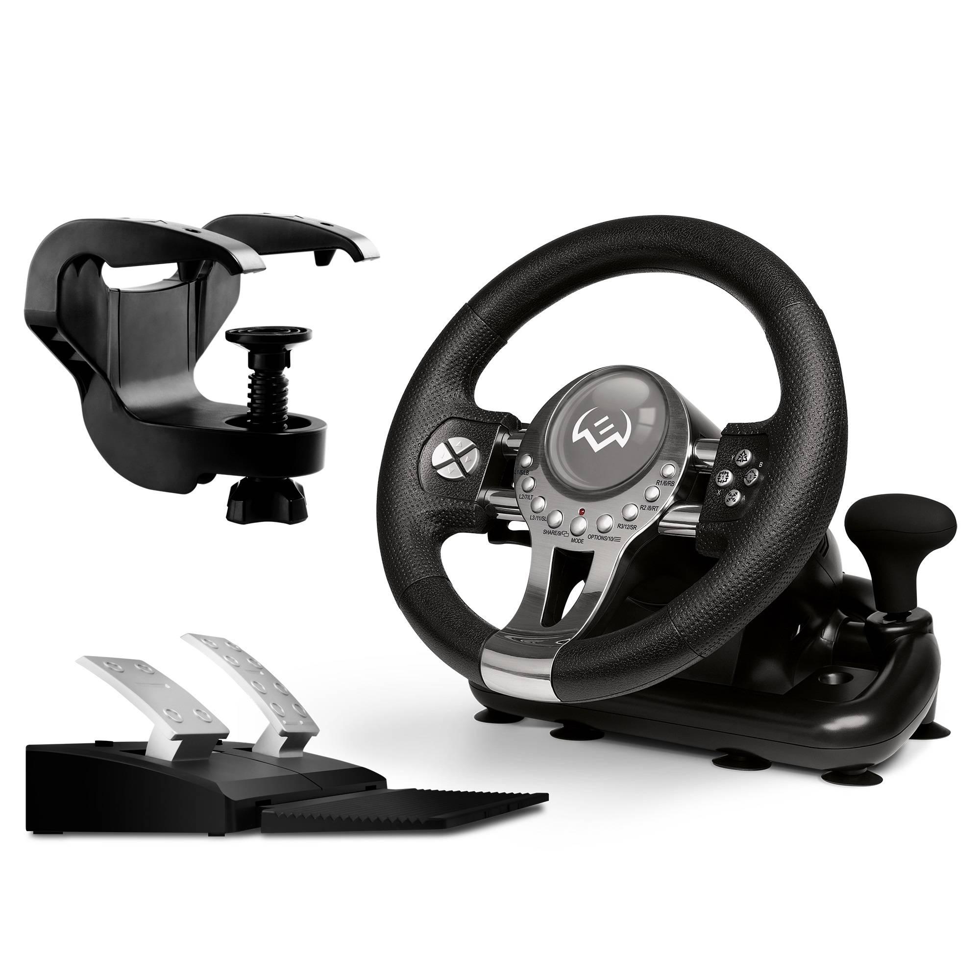 SVEN Руль GC-W800 (педали, вибро, скоба, D-pad, 12 кл, PC/PS3/PS4/XBOXONE/Xinput), SV-015442