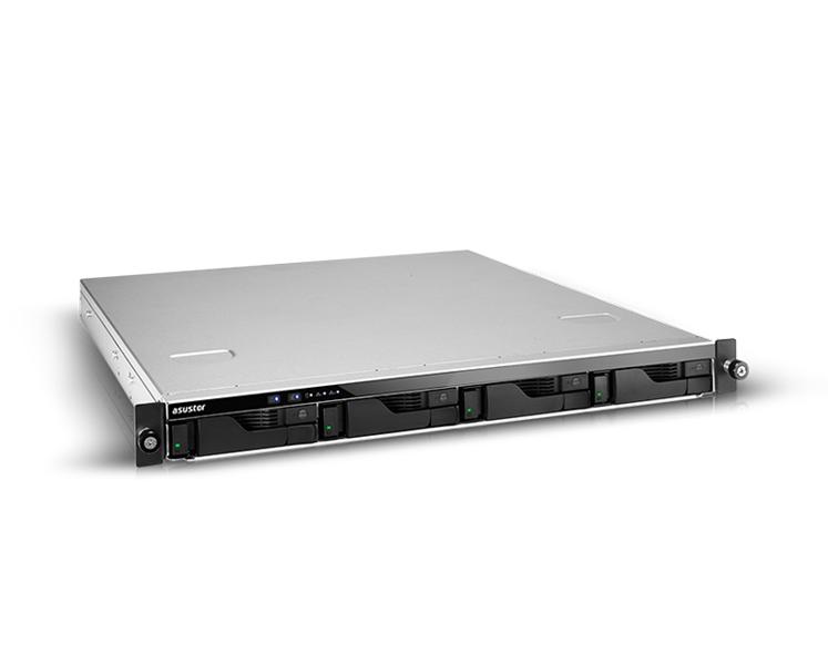 Сетевое хранилище ASUSTOR AS6504RS 4Bay/Intel Atom C3538, 2.1GHz/8GB DDR4/noHDD,LFF(HDD,SSD),/2x1GbE(LAN)/4xUSB3.2