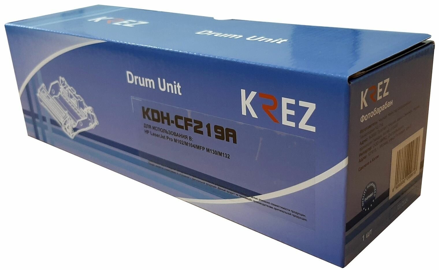 Совместимый барабан CF219A для HP LJ Pro M104/MFP M132 12К KREZ, KDH-CF219A