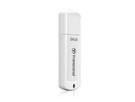 Флеш накопитель 64GB Transcend JetFlash 370, USB 2.0, Белый, TS64GJF370