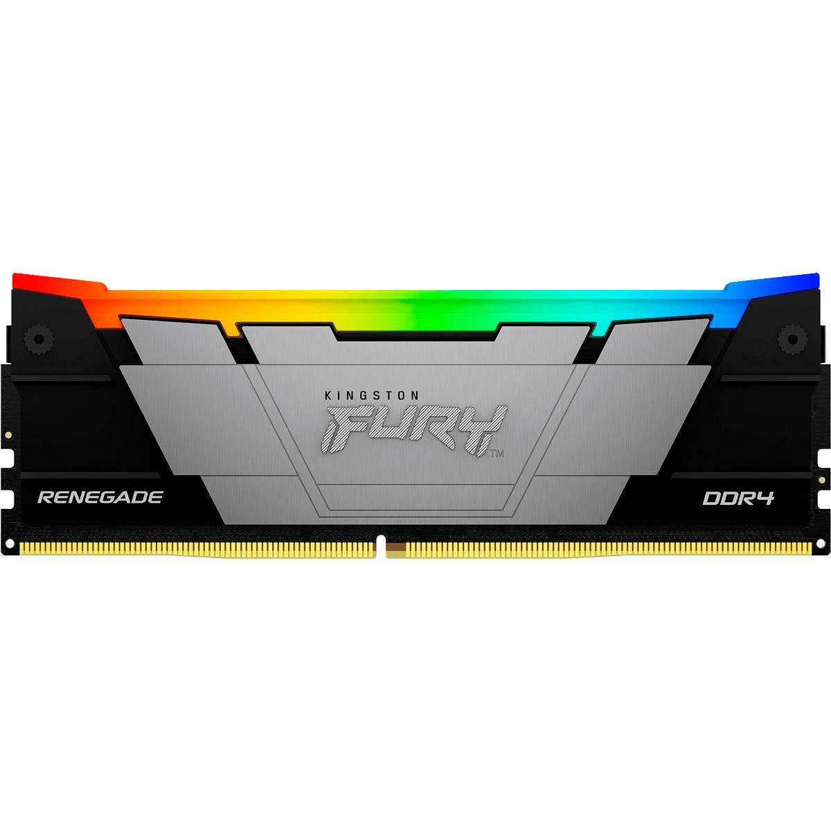Память оперативная/ Kingston 16GB 3200MT/s DDR4 CL16 DIMM 1Gx8 FURY Renegade RGB, KF432C16RB12A/16